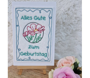 ADVENTSKALENDER 22. Dezember - Stickserie - ITH Postkarte Doodle Rahmen Vol. 2